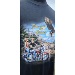 Vintage 1994 American Biker Shirt CMJ Motorcycle Harley Davidson Mens Size XL